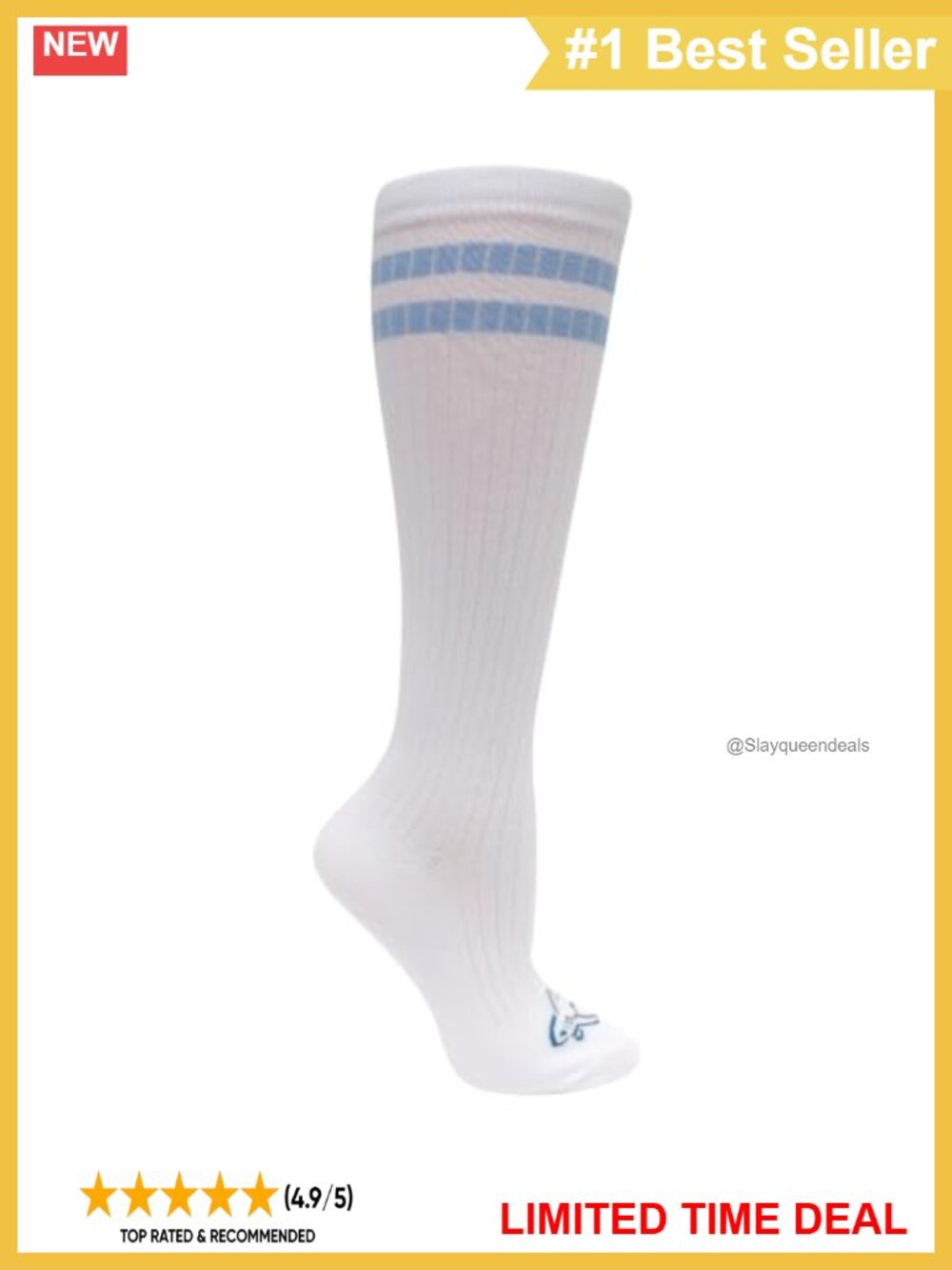 Women's Over the Calf Knee High Athletic Performance Socks 2 Pairs